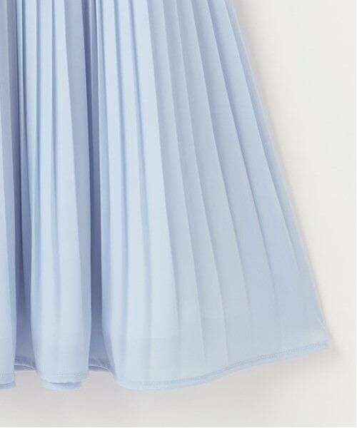 pom ponette junior / ポンポネット ジュニア ミニ丈・ひざ丈ワンピース | 衿つきプリーツシフォンワンピース | 詳細5
