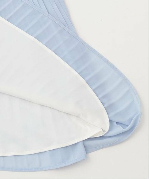 pom ponette junior / ポンポネット ジュニア ミニ丈・ひざ丈ワンピース | 衿つきプリーツシフォンワンピース | 詳細6