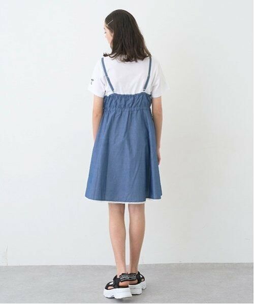 pom ponette junior / ポンポネット ジュニア ミニ丈・ひざ丈ワンピース | 【Cuugal掲載】キャミワンピース＋Tシャツセット | 詳細25