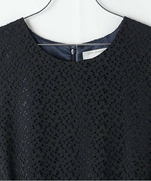 pom ponette junior / ポンポネット ジュニア ミニ丈・ひざ丈ワンピース | パニエつきノースリーブドレス | 詳細3