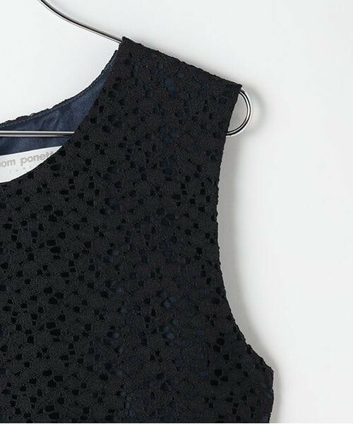 pom ponette junior / ポンポネット ジュニア ミニ丈・ひざ丈ワンピース | パニエつきノースリーブドレス | 詳細4