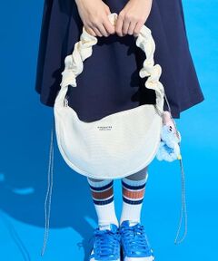 pom ponette junior / ポンポネット ジュニア ショルダーバッグ | ギャザーショルダーハーフムーンバッグ