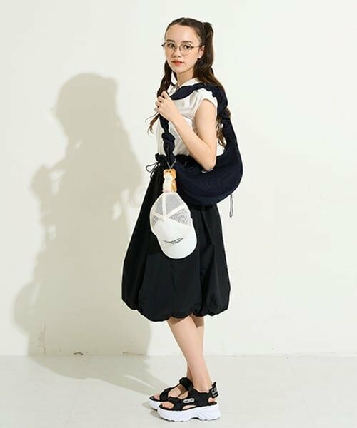 pom ponette junior / ポンポネット ジュニア ショルダーバッグ | ギャザーショルダーハーフムーンバッグ | 詳細13