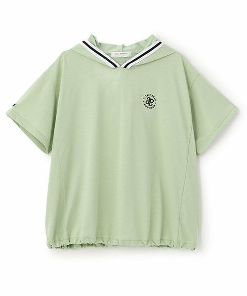 pom ponette junior / ポンポネット ジュニア パーカー | フードラインパーカ（エメラルド グリーン）