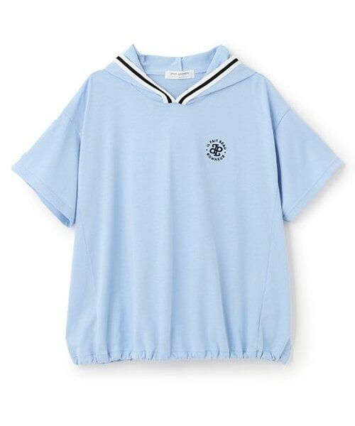 pom ponette junior / ポンポネット ジュニア パーカー | フードラインパーカ（ブルー）