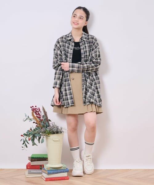 pom ponette junior / ポンポネット ジュニア ショート・ハーフ・半端丈パンツ | ボタンプリーツスカパン | 詳細15