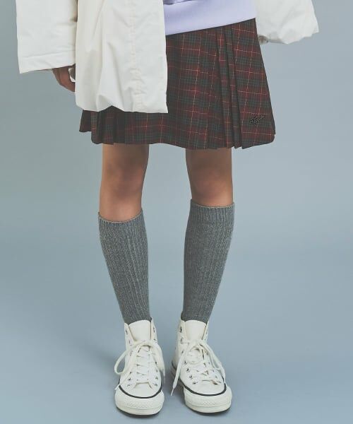 pom ponette junior / ポンポネット ジュニア ショート・ハーフ・半端丈パンツ | ボタンプリーツスカパン（赤）