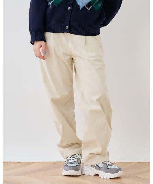 pom ponette junior / ポンポネット ジュニア その他パンツ | 【GOOD PRICE】イージーテーパードパンツ（アイボリー）