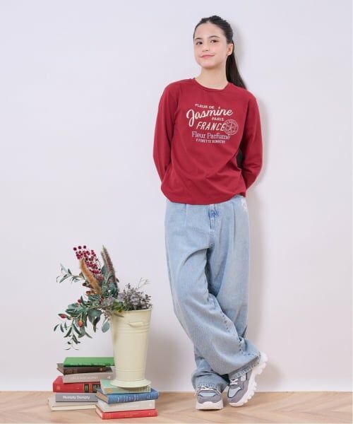 pom ponette junior / ポンポネット ジュニア その他パンツ | リボンプリントデニムパンツ | 詳細13