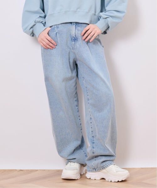 pom ponette junior / ポンポネット ジュニア その他パンツ | リボンプリントデニムパンツ | 詳細2