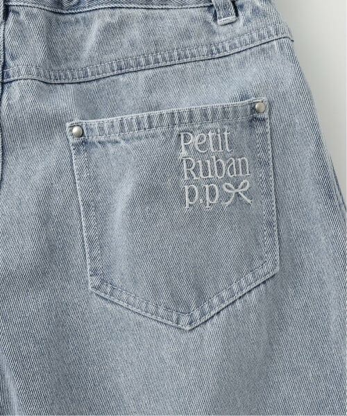 pom ponette junior / ポンポネット ジュニア その他パンツ | リボンプリントデニムパンツ | 詳細8