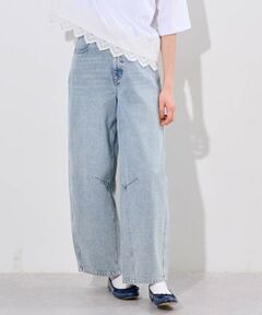 pom ponette junior / ポンポネット ジュニア その他パンツ | ベルトつきバレルシルエットパンツ