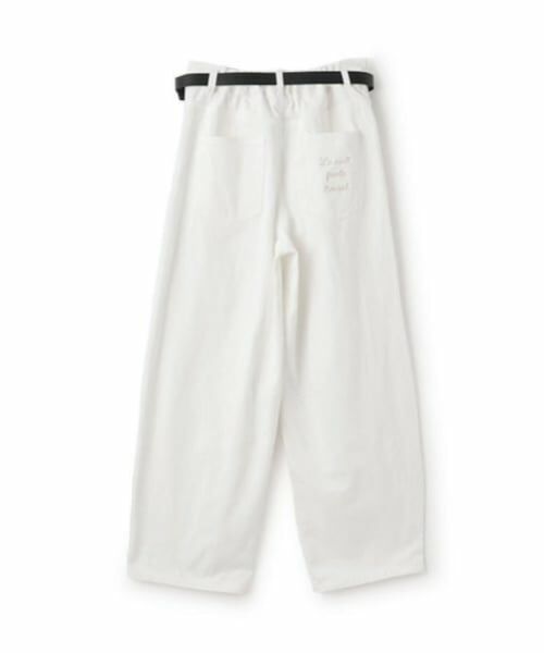 pom ponette junior / ポンポネット ジュニア その他パンツ | ベルトつきバレルシルエットパンツ | 詳細1