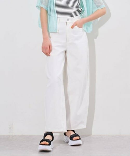 pom ponette junior / ポンポネット ジュニア その他パンツ | ベルトつきバレルシルエットパンツ | 詳細10