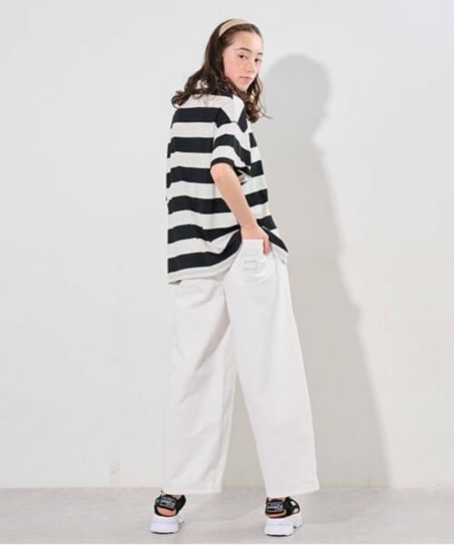 pom ponette junior / ポンポネット ジュニア その他パンツ | ベルトつきバレルシルエットパンツ | 詳細13