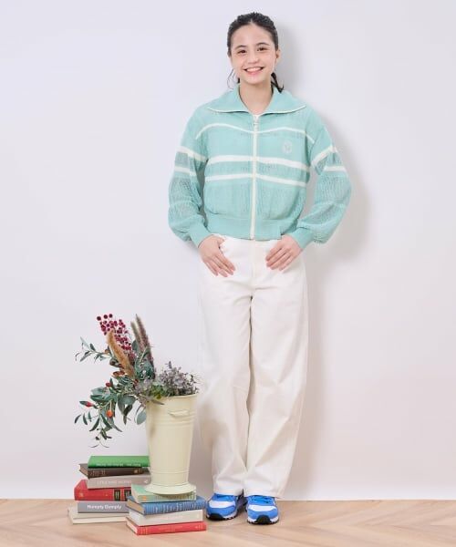 pom ponette junior / ポンポネット ジュニア その他パンツ | ベルトつきバレルシルエットパンツ | 詳細23