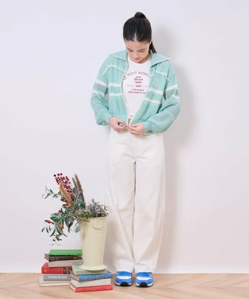 pom ponette junior / ポンポネット ジュニア その他パンツ | ベルトつきバレルシルエットパンツ | 詳細24