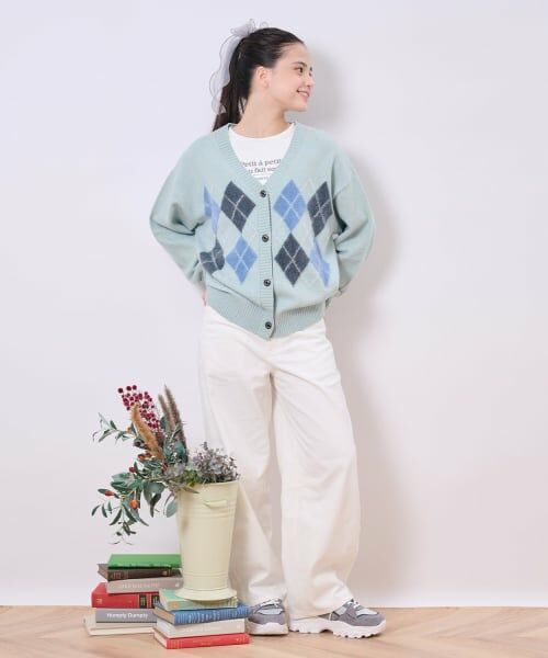 pom ponette junior / ポンポネット ジュニア その他パンツ | ベルトつきバレルシルエットパンツ | 詳細25