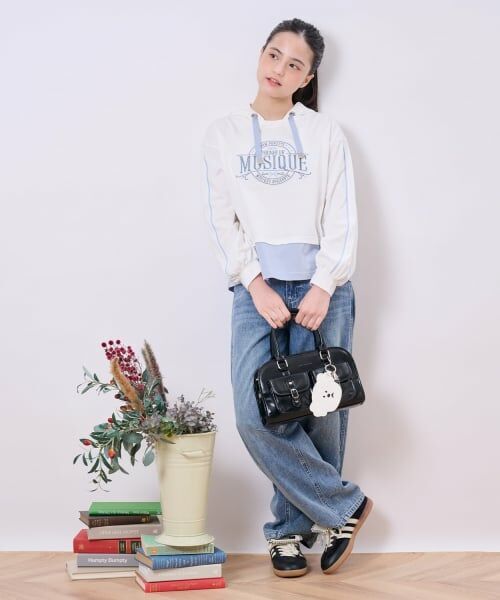 pom ponette junior / ポンポネット ジュニア その他パンツ | ベルトつきバレルシルエットパンツ | 詳細27