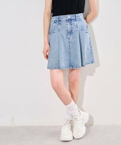 pom ponette junior / ポンポネット ジュニア ミニ・ひざ丈スカート | 【接触冷感】タックスカート×インパンセット