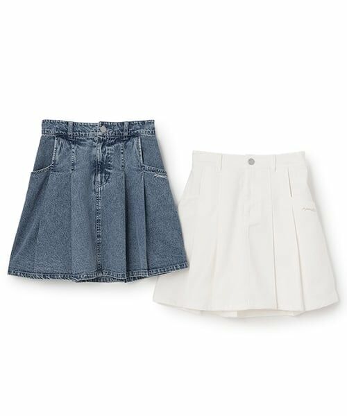 pom ponette junior / ポンポネット ジュニア ミニ・ひざ丈スカート | 【接触冷感】タックスカート×インパンセット | 詳細11