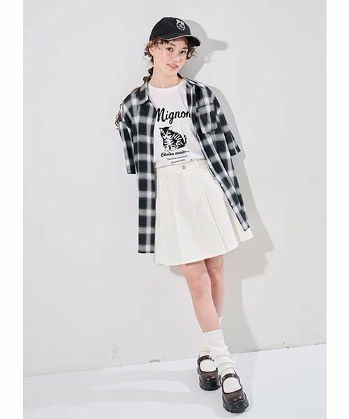 pom ponette junior / ポンポネット ジュニア ミニ・ひざ丈スカート | 【接触冷感】タックスカート×インパンセット | 詳細17