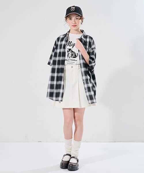 pom ponette junior / ポンポネット ジュニア ミニ・ひざ丈スカート | 【接触冷感】タックスカート×インパンセット | 詳細18