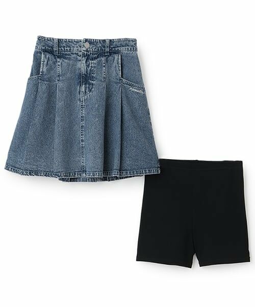 pom ponette junior / ポンポネット ジュニア ミニ・ひざ丈スカート | 【接触冷感】タックスカート×インパンセット | 詳細2