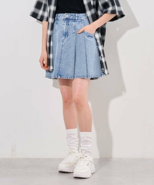 pom ponette junior / ポンポネット ジュニア ミニ・ひざ丈スカート | 【接触冷感】タックスカート×インパンセット | 詳細20