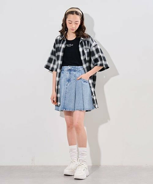 pom ponette junior / ポンポネット ジュニア ミニ・ひざ丈スカート | 【接触冷感】タックスカート×インパンセット | 詳細22