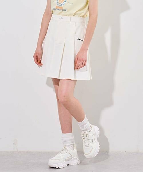 pom ponette junior / ポンポネット ジュニア ミニ・ひざ丈スカート | 【接触冷感】タックスカート×インパンセット | 詳細25