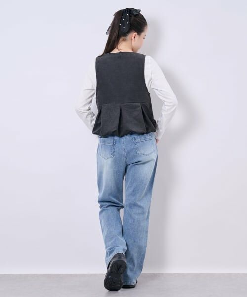 pom ponette junior / ポンポネット ジュニア その他パンツ | ストレッチデニムフレアパンツ | 詳細13