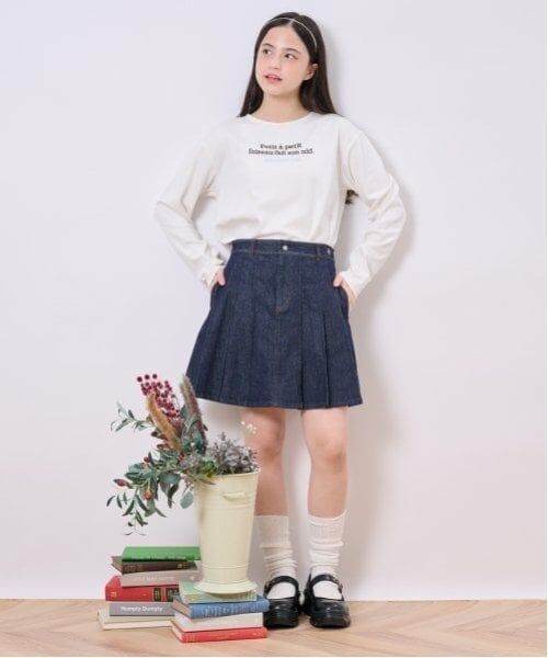 pom ponette junior / ポンポネット ジュニア ミニ・ひざ丈スカート | ラメデニムスカート | 詳細12
