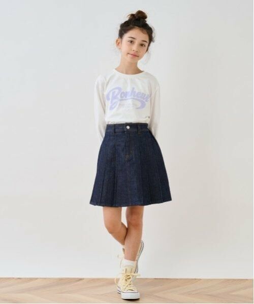 pom ponette junior / ポンポネット ジュニア ミニ・ひざ丈スカート | ラメデニムスカート | 詳細18
