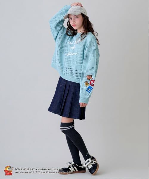 pom ponette junior / ポンポネット ジュニア ミニ・ひざ丈スカート | ラメデニムスカート | 詳細24