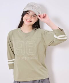 pom ponette junior / ポンポネット ジュニア Tシャツ | 【接触冷感】７分袖ナンバリングTシャツ