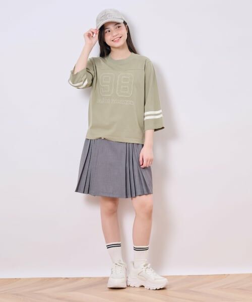 pom ponette junior / ポンポネット ジュニア Tシャツ | 【接触冷感】7分袖ナンバリングTシャツ | 詳細14