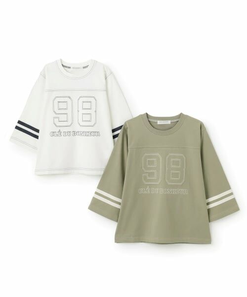 pom ponette junior / ポンポネット ジュニア Tシャツ | 【接触冷感】7分袖ナンバリングTシャツ | 詳細7