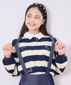 pom ponette junior / ポンポネット ジュニア Tシャツ | らくがき刺しゅうラガーシャツ