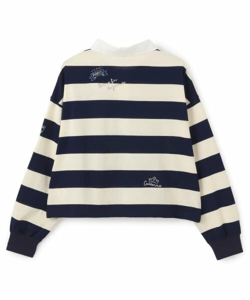 pom ponette junior / ポンポネット ジュニア Tシャツ | らくがき刺しゅうラガーシャツ | 詳細1