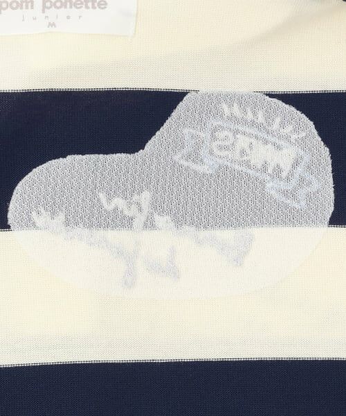 pom ponette junior / ポンポネット ジュニア Tシャツ | らくがき刺しゅうラガーシャツ | 詳細13