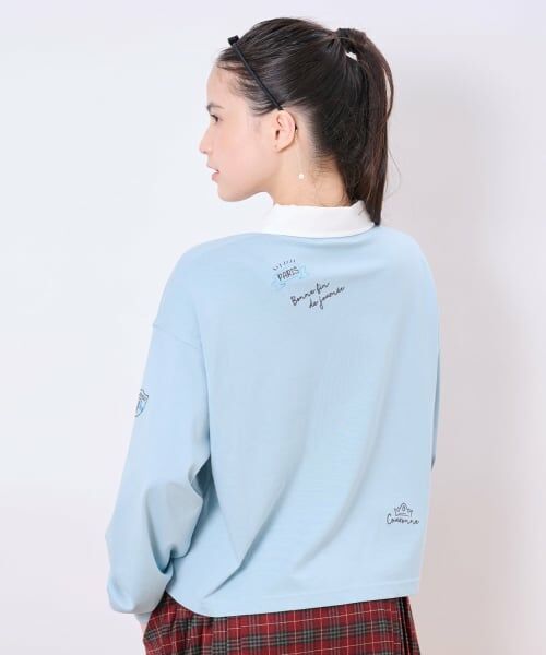 pom ponette junior / ポンポネット ジュニア Tシャツ | らくがき刺しゅうラガーシャツ | 詳細20