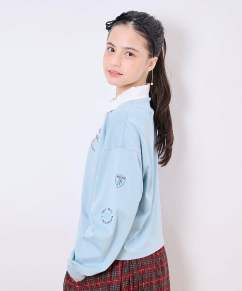 pom ponette junior / ポンポネット ジュニア Tシャツ | らくがき刺しゅうラガーシャツ | 詳細21