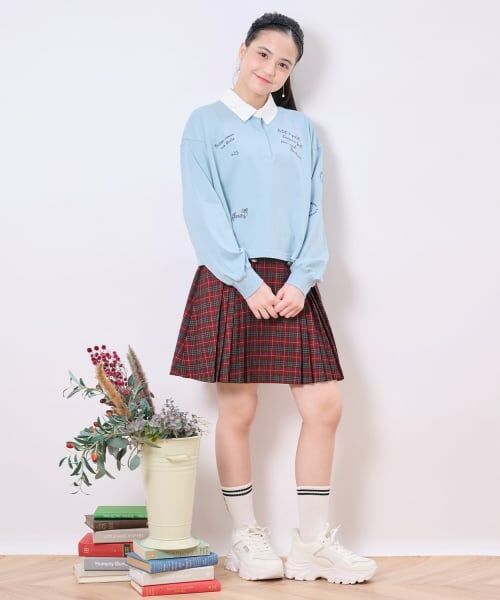 pom ponette junior / ポンポネット ジュニア Tシャツ | らくがき刺しゅうラガーシャツ | 詳細22