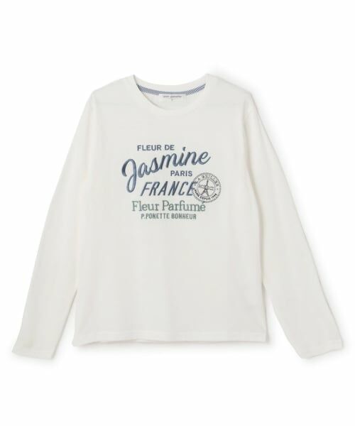 pom ponette junior / ポンポネット ジュニア Tシャツ | 【GOOD PRICE】エッフェルエンブレムロンT | 詳細1