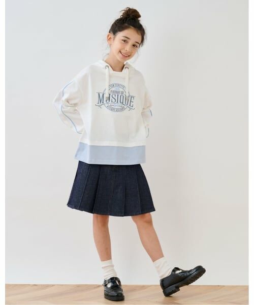 pom ponette junior / ポンポネット ジュニア パーカー | レイヤード風パーカ | 詳細14