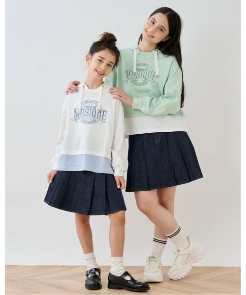 pom ponette junior / ポンポネット ジュニア パーカー | レイヤード風パーカ | 詳細15