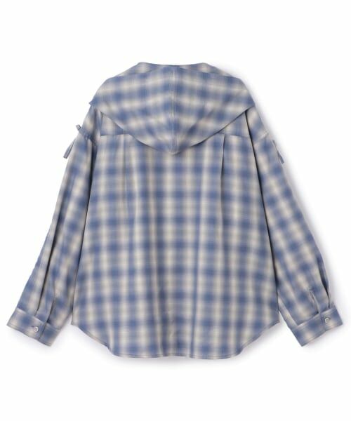 pom ponette junior / ポンポネット ジュニア シャツ・ブラウス | 袖ギャザーフードシャツ×Tシャツセット | 詳細1