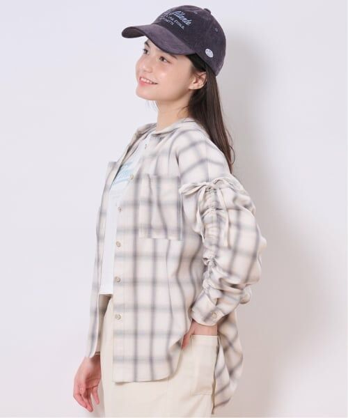 pom ponette junior / ポンポネット ジュニア シャツ・ブラウス | 袖ギャザーフードシャツ×Tシャツセット | 詳細14