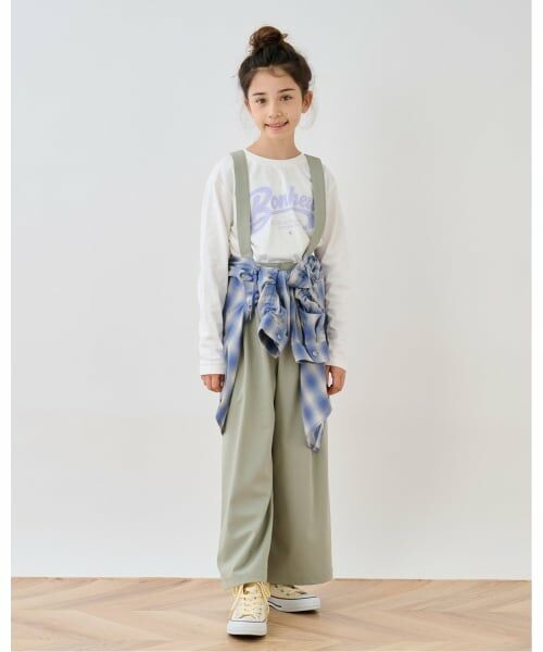 pom ponette junior / ポンポネット ジュニア シャツ・ブラウス | 袖ギャザーフードシャツ×Tシャツセット | 詳細20